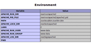 Enviroment Variables PHP